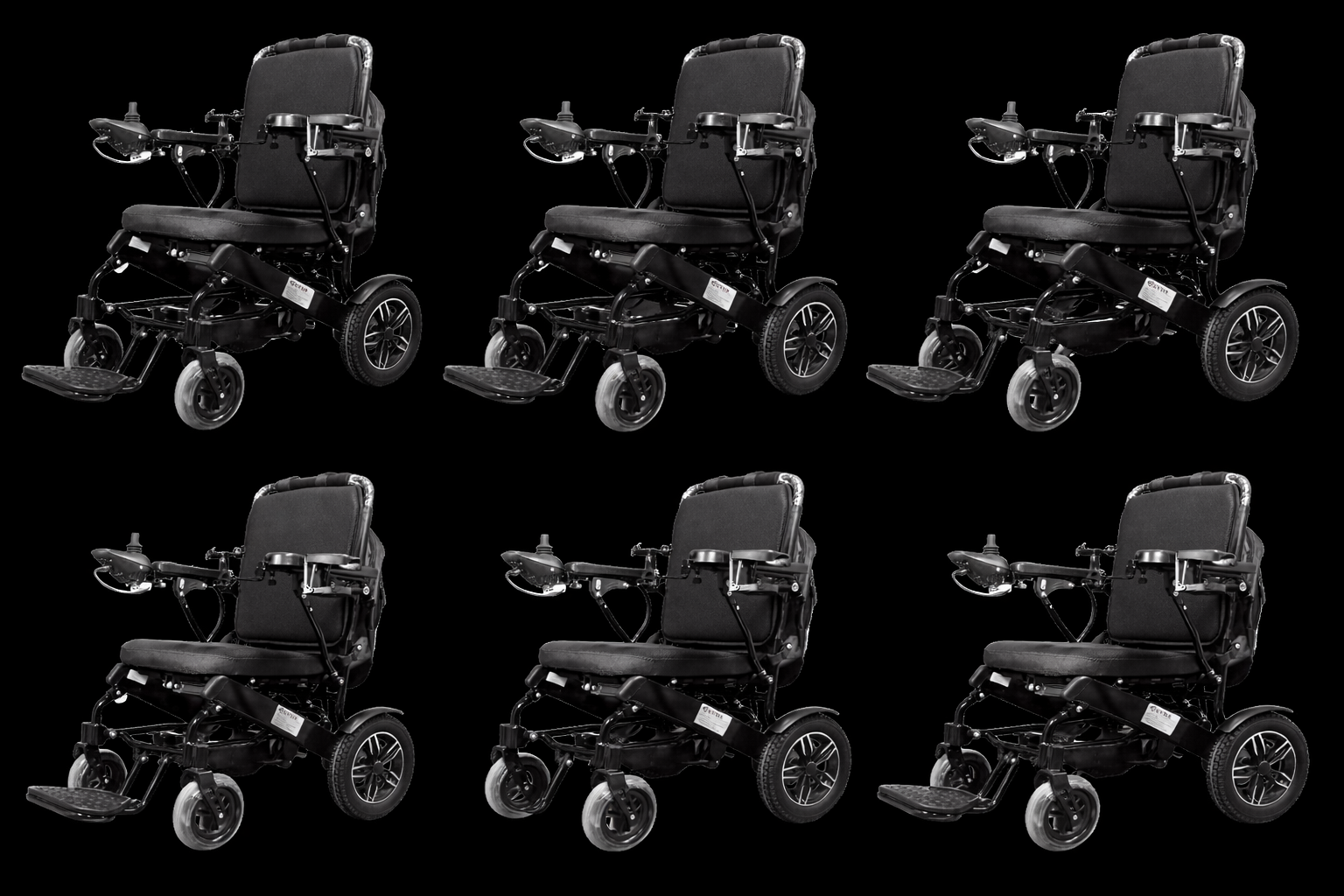 Evox WC-109A Premium auto-folding wheelchair with accessories
